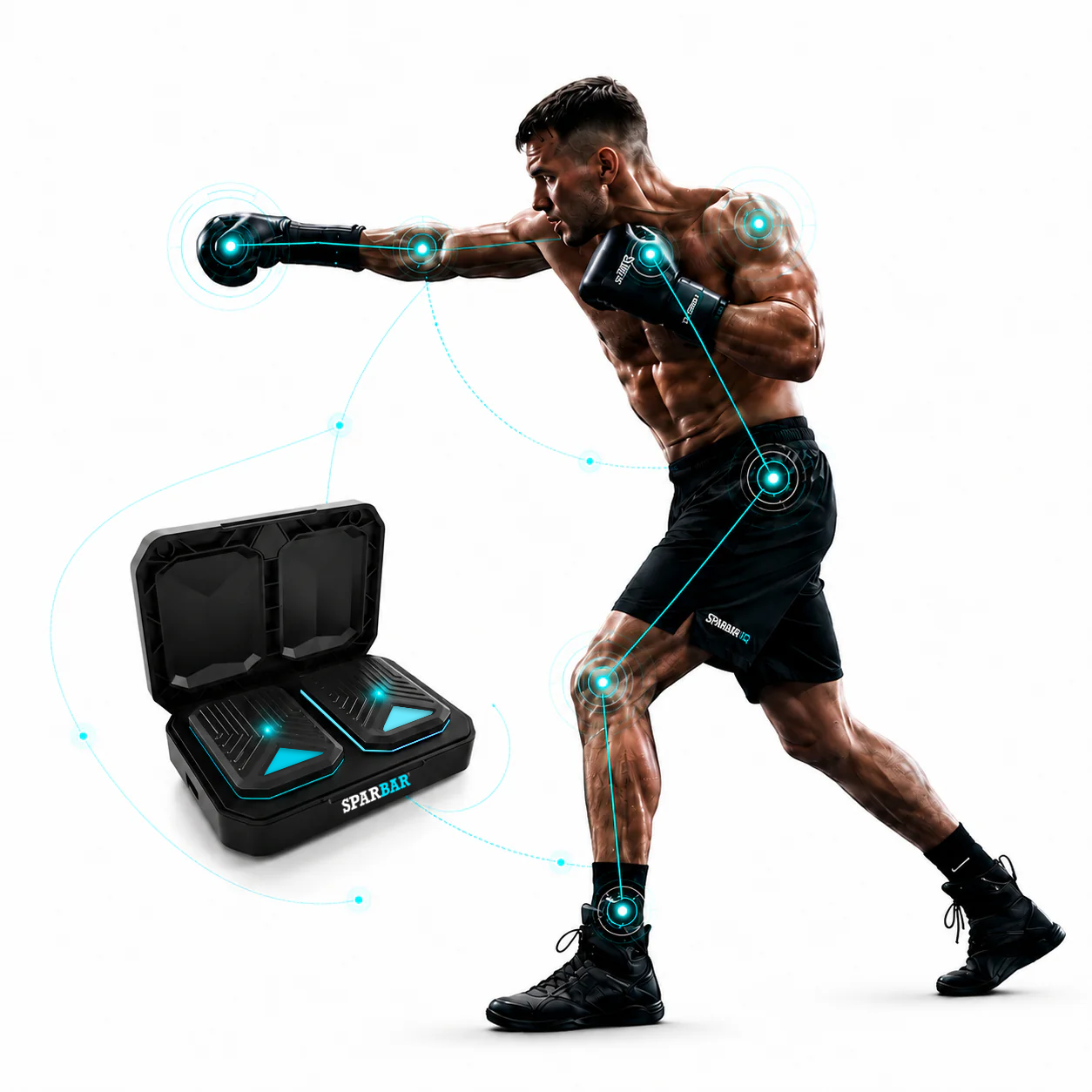 SPARBAR® IQ Punch Sensor + 12oz Glove Set
